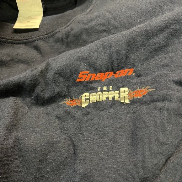 New Snap-On Navy Blue "The Chopper" Limited Edition T-Shirt - Picture 1 of 2